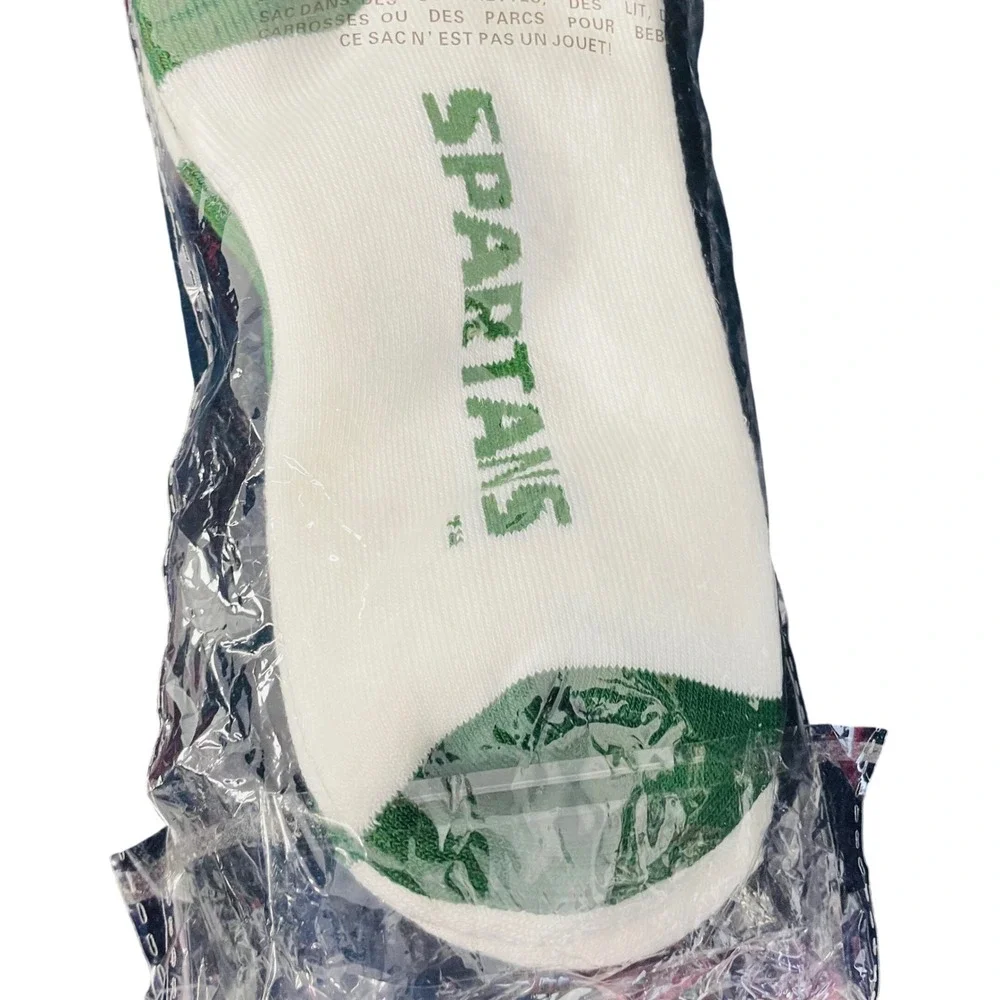 Michigan State Spartans Socks For Bare Feet 2-Pair‎ Pack Large